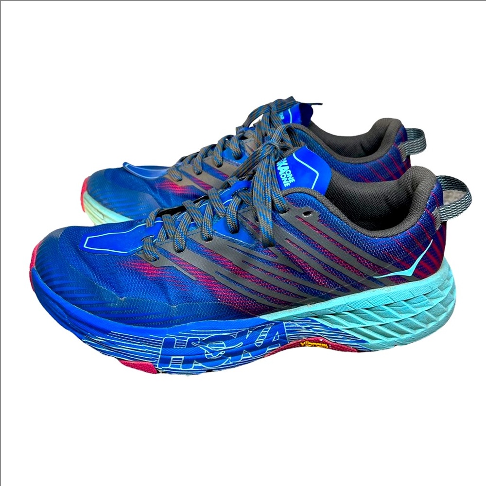 Hoka one one womens
speedgoat 4 vibram running
shoes size 8.5